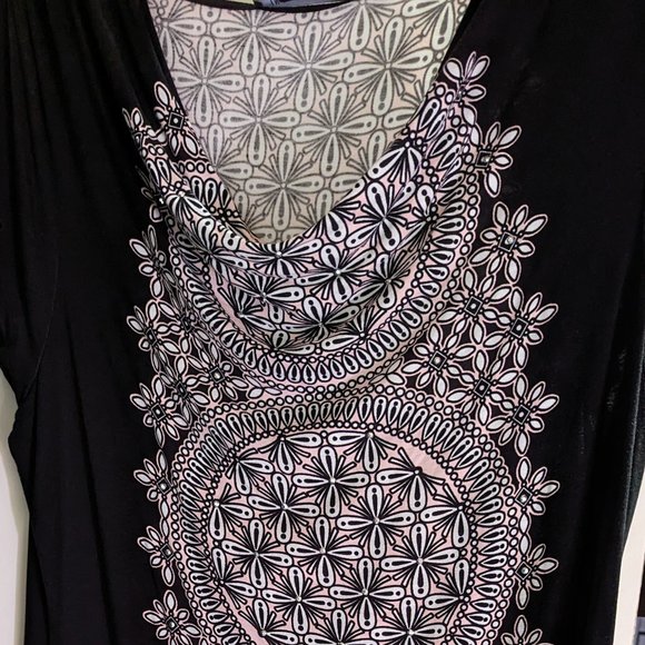 INC cowl neck print dress - Picture 4 of 7